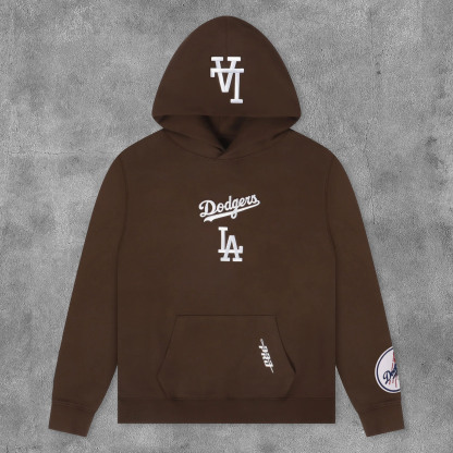 Fashion Los Angeles Letters Print Long Sleeve Hoodies-Maverick