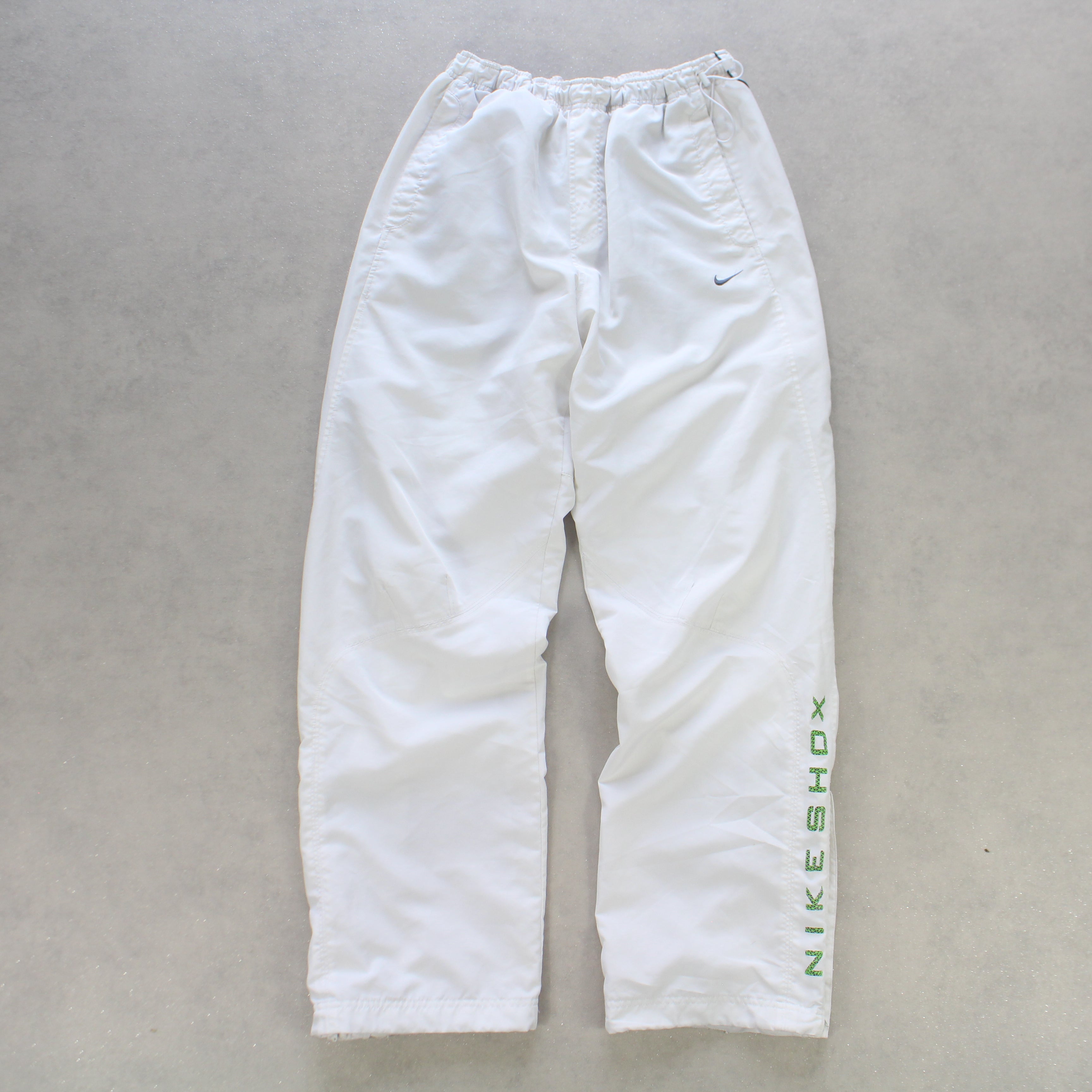 SUPER RARE 2000s Baggy Shox Trackpants White-Maverick