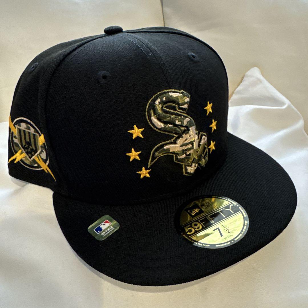 NEW ERA CHICAGO WHITE SOX MLB ARMED FORCES DAY EMBROIDERED CASUAL BASEBALL CAP-Maverick