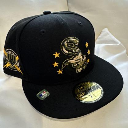 NEW ERA CHICAGO WHITE SOX MLB ARMED FORCES DAY EMBROIDERED CASUAL BASEBALL CAP-Maverick
