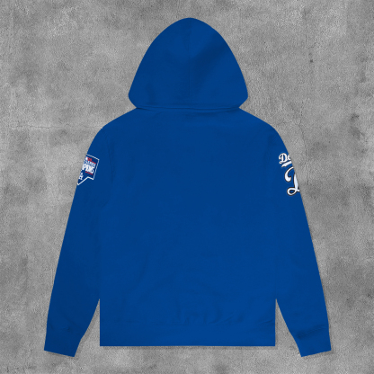 Casual Los Angeles Letters Print Long Sleeve Hoodies-Maverick