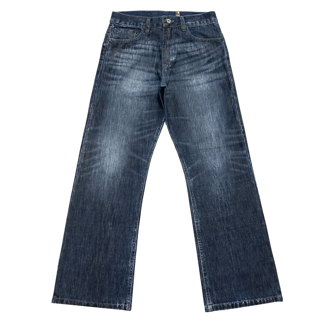Slightly bootcut washed jeans