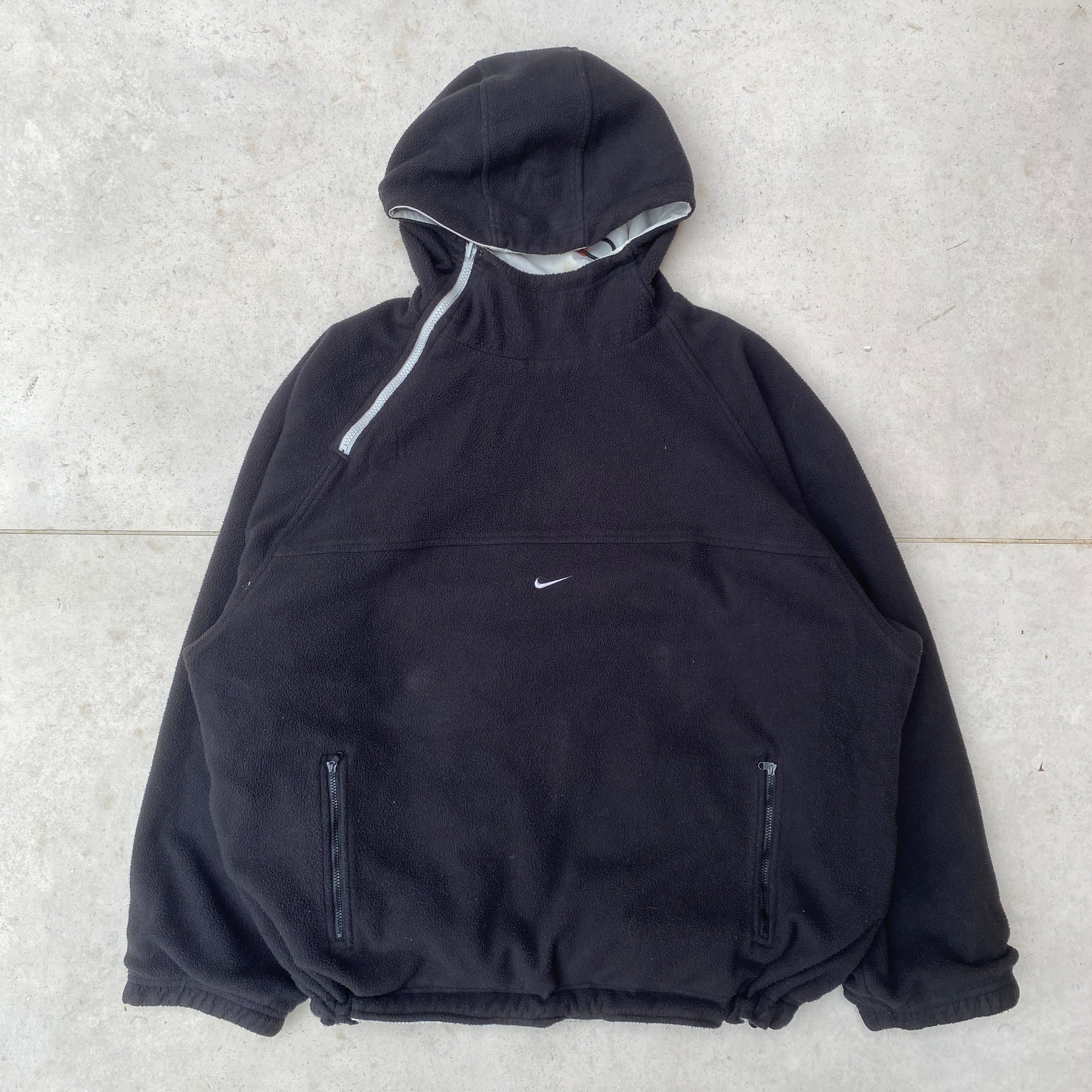 2000'sReversible Side Winder Fleece Coat Jacket Black-Maverick