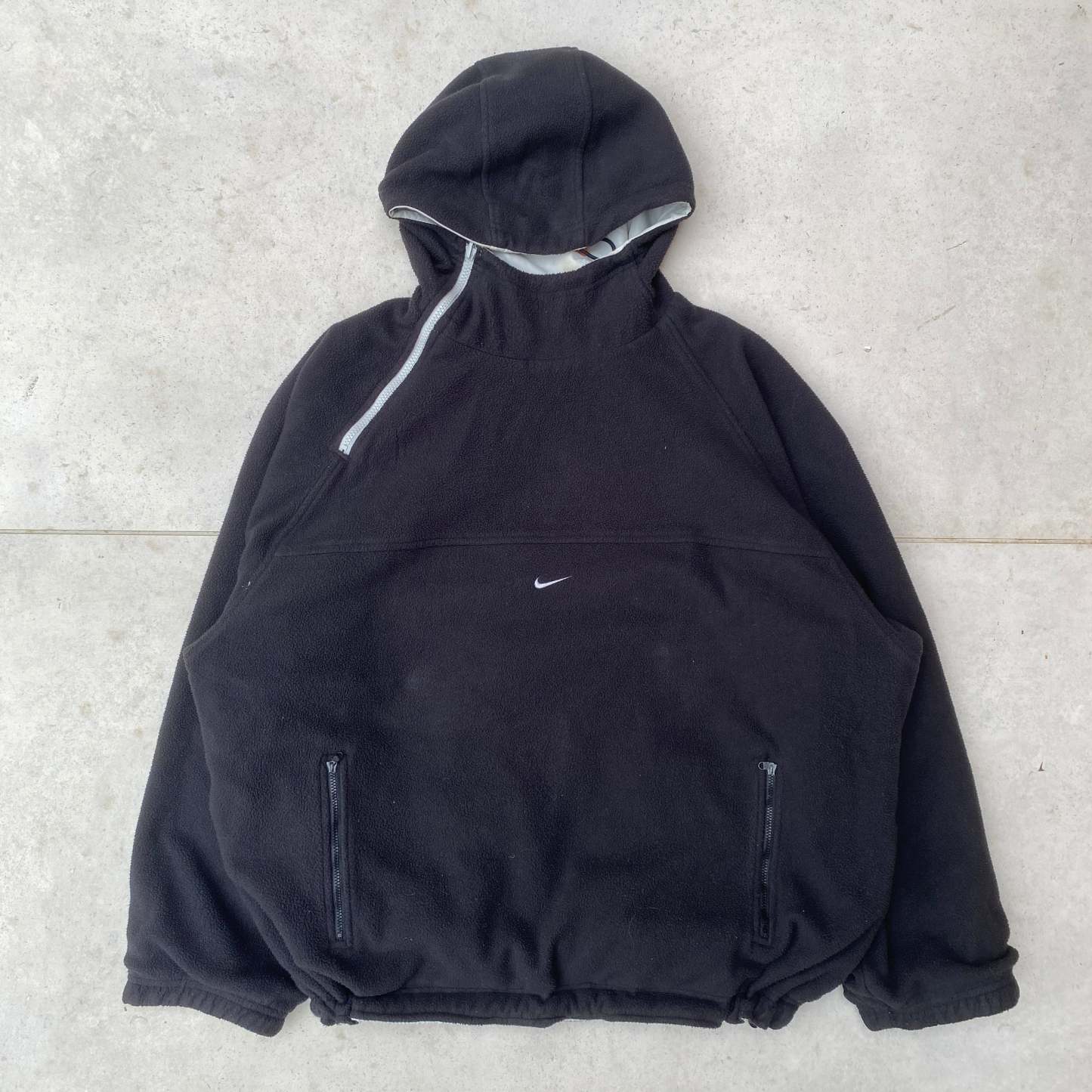 2000'sReversible Side Winder Fleece Coat Jacket Black-Maverick