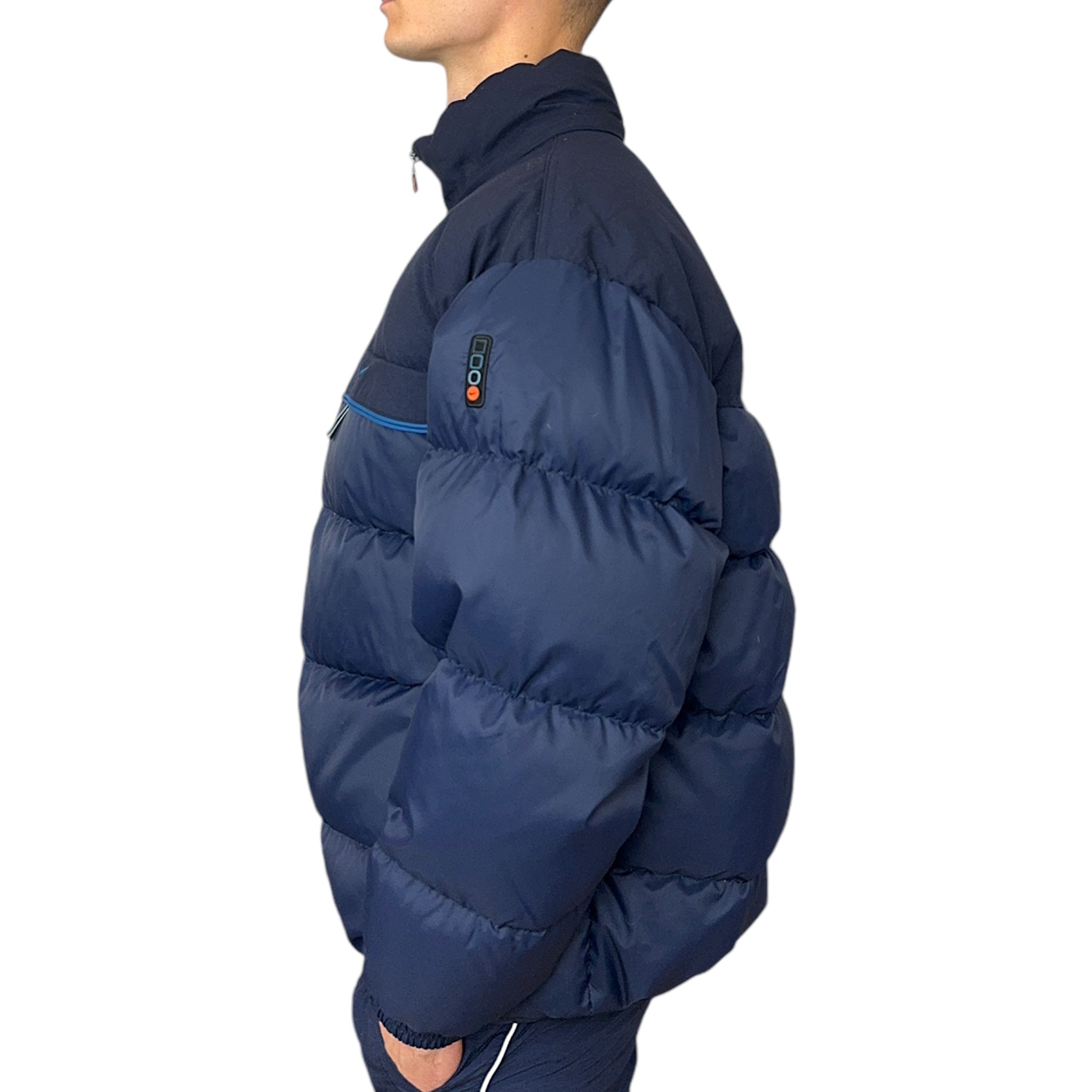 Vintage 90s Down Pufferjacke Navy-Maverick