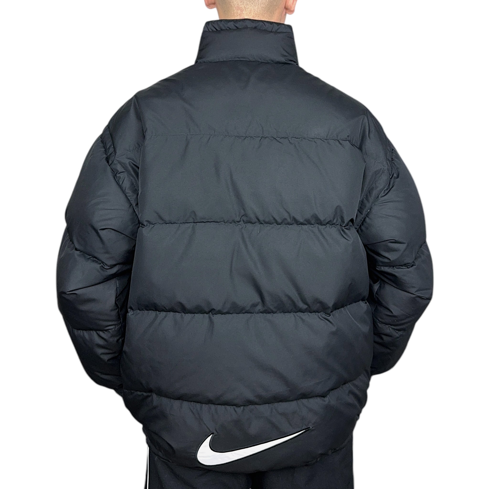Vintage 90s Rare Center-Swooshed Down Pufferjacke-Maverick