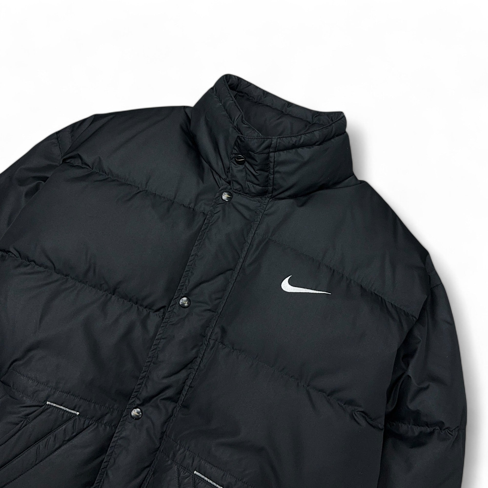 Vintage 90s Rare Center-Swooshed Down Pufferjacke-Maverick