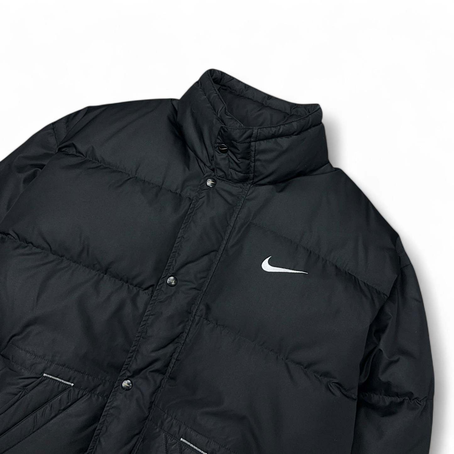 Vintage 90s Rare Center-Swooshed Down Pufferjacke-Maverick