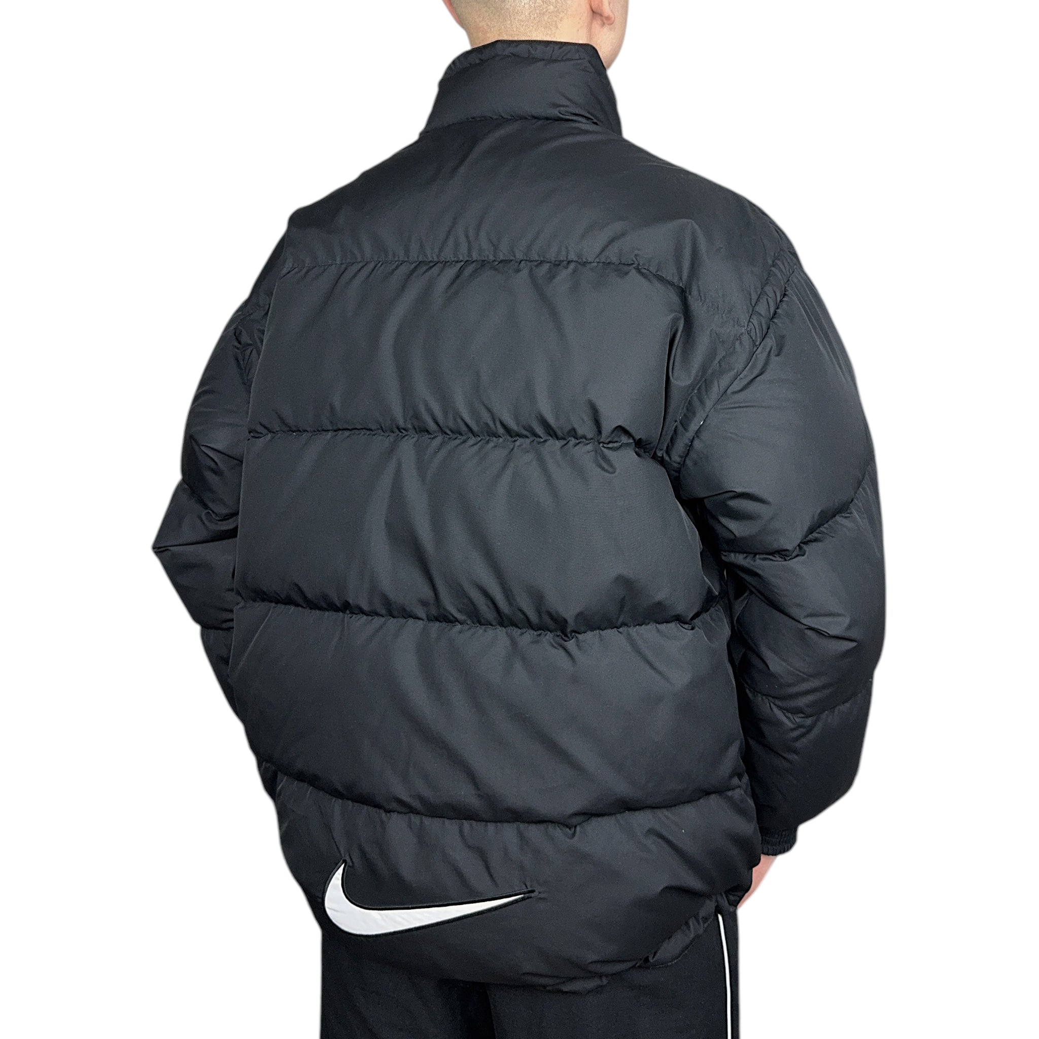 Vintage 90s Rare Center-Swooshed Down Pufferjacke-Maverick