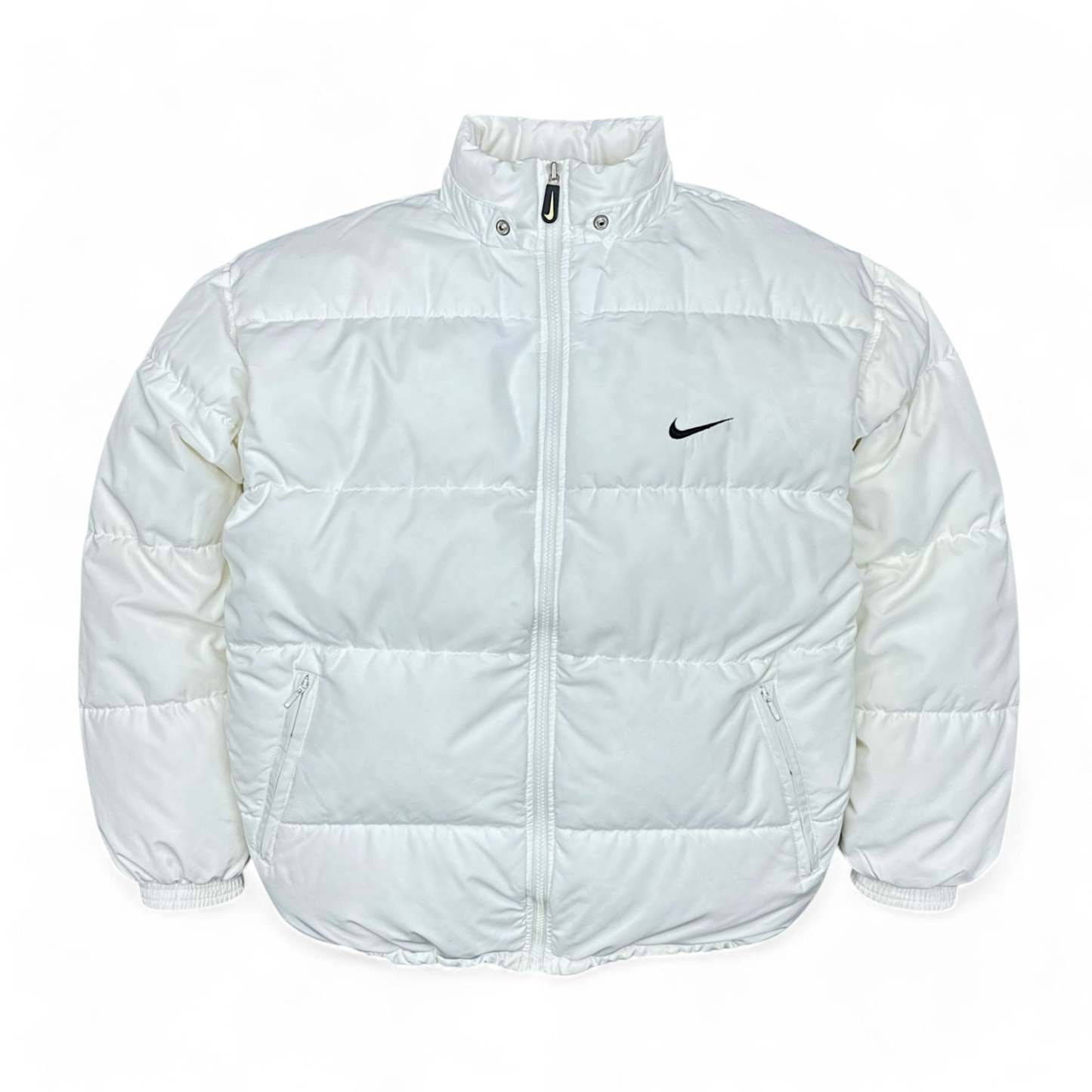 Vintage 90s Rare Down Spellout Pufferjacke Wei?-Maverick