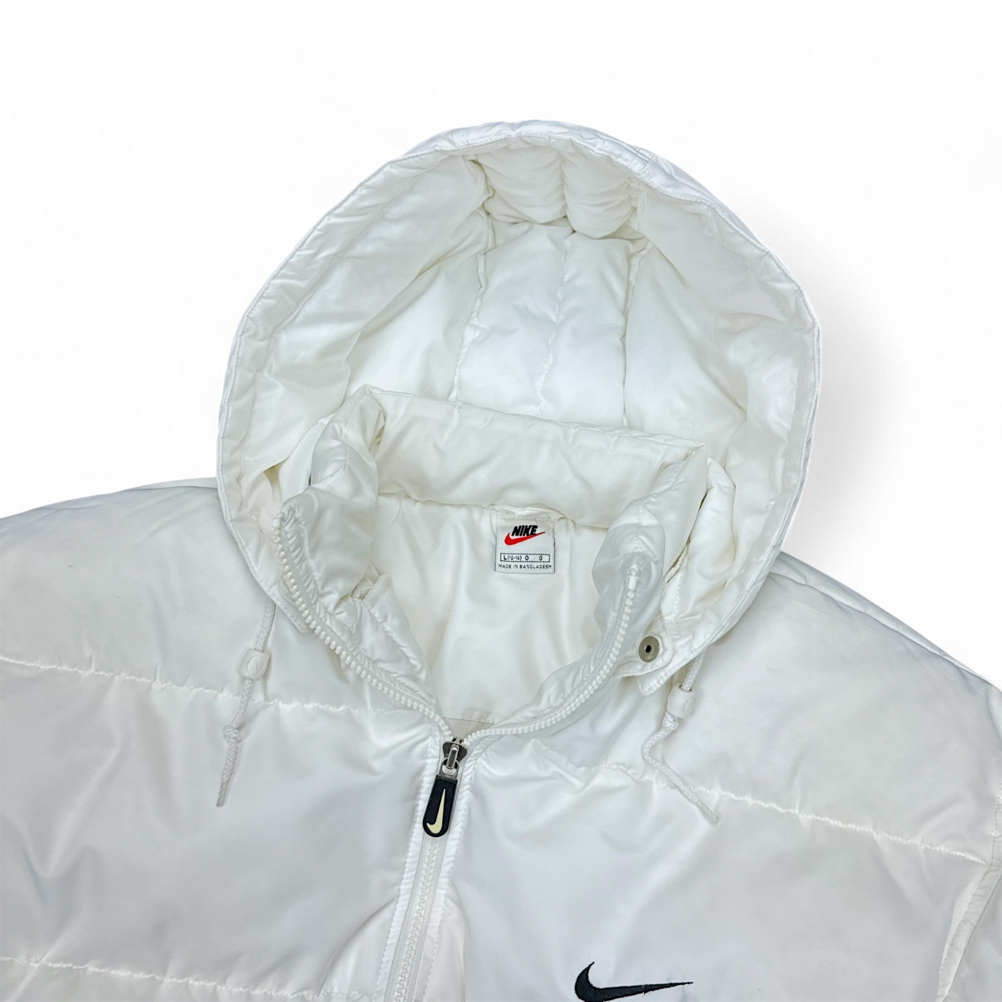 Vintage 90s Rare Down Spellout Pufferjacke Wei?-Maverick