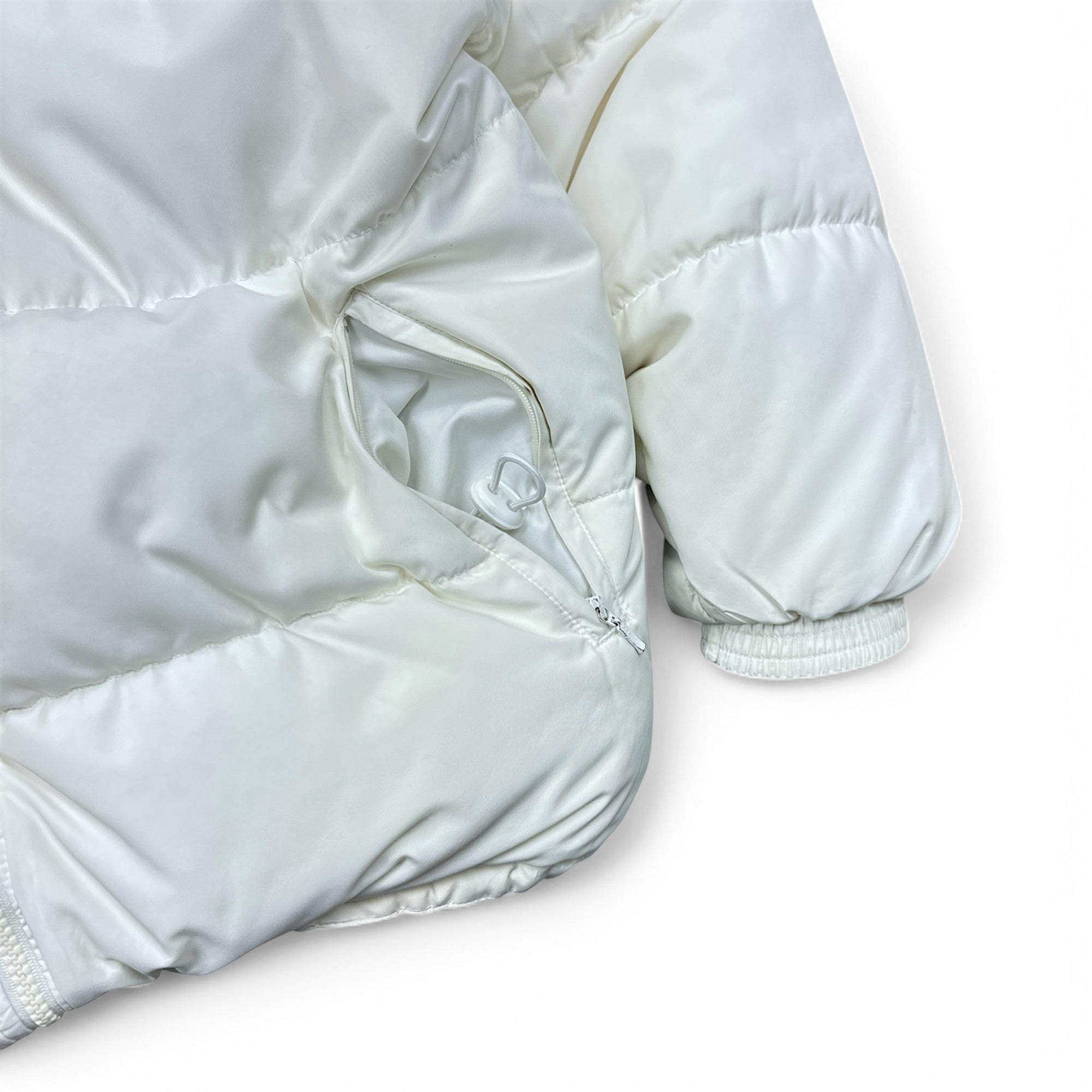 Vintage 90s Rare Down Spellout Pufferjacke Wei?-Maverick