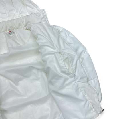 Vintage 90s Rare Down Spellout Pufferjacke Wei?-Maverick