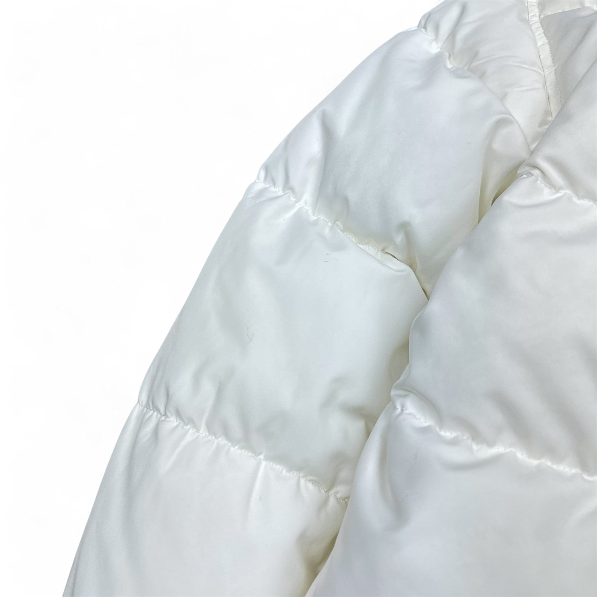 Vintage 90s Rare Down Spellout Pufferjacke Wei?-Maverick