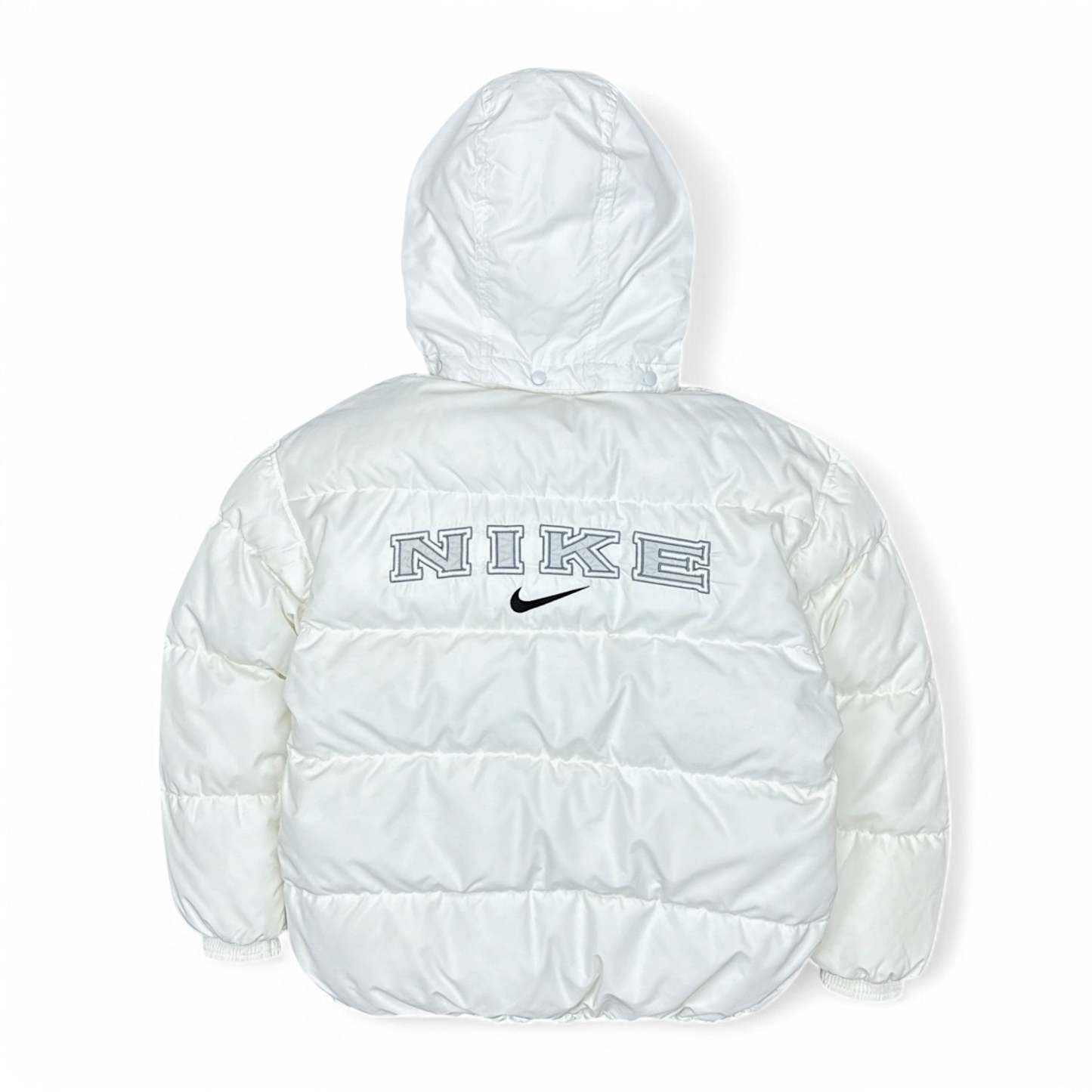 Vintage 90s Rare Down Spellout Pufferjacke Wei?-Maverick