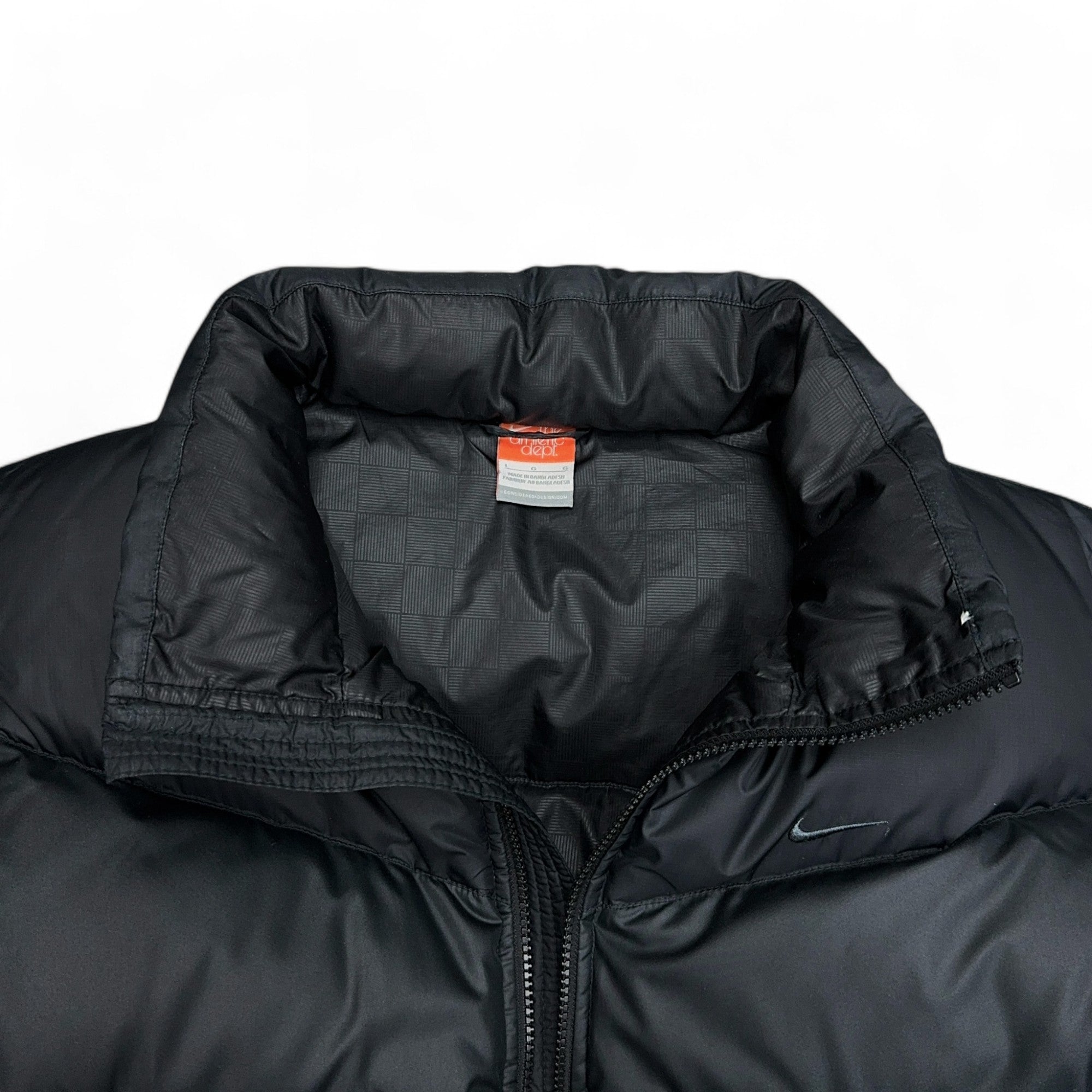 Vintage Down Pufferjacke Schwarz-Maverick