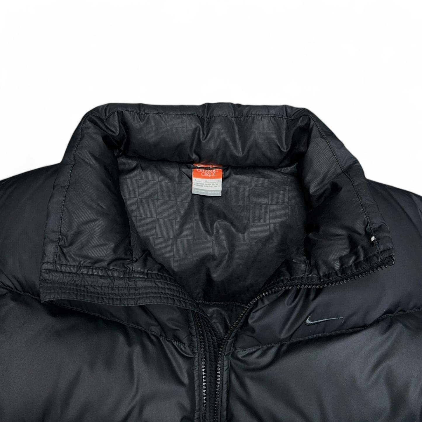 Vintage Down Pufferjacke Schwarz-Maverick
