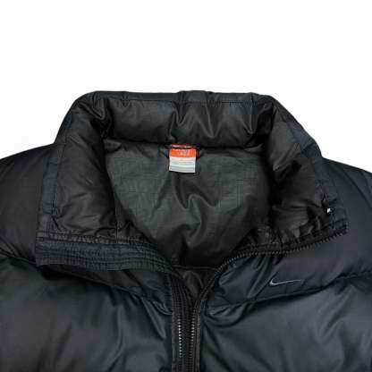 Vintage Down Pufferjacke Schwarz-Maverick