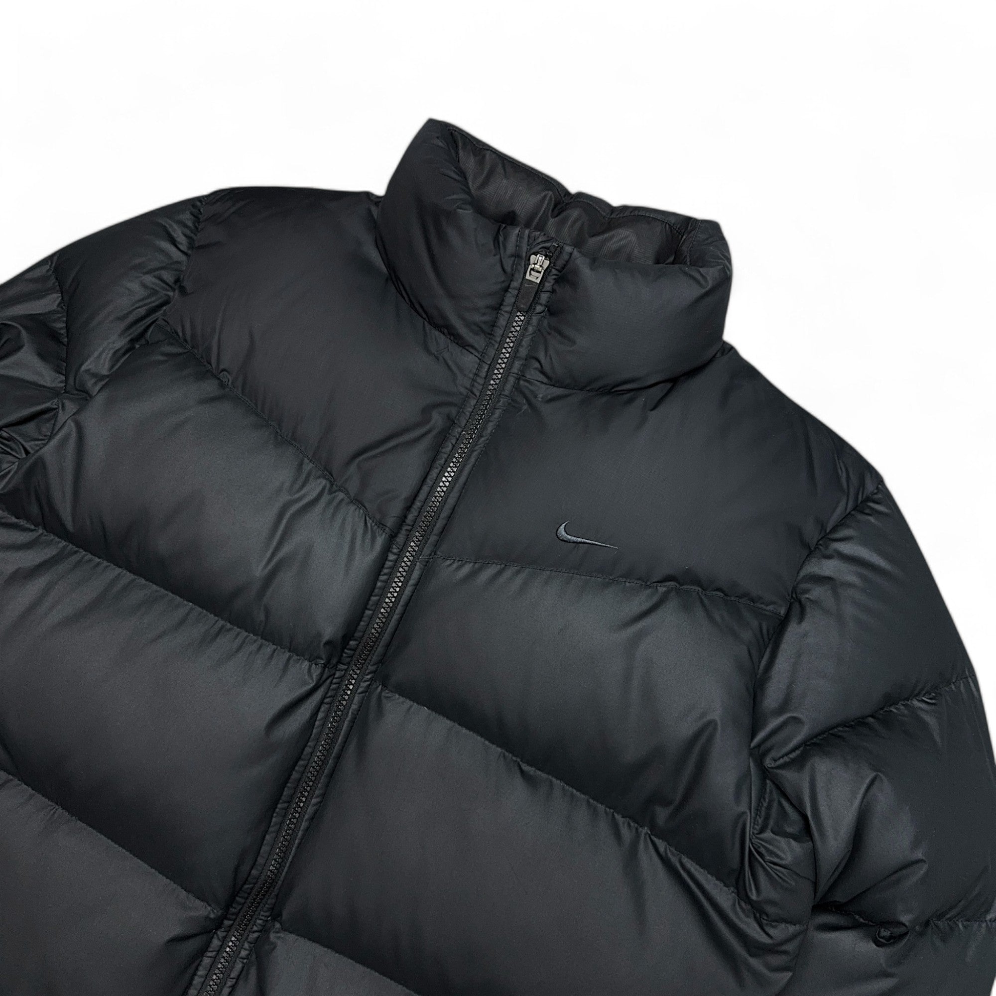 Vintage Down Pufferjacke Schwarz-Maverick