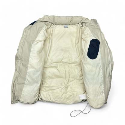 Vintage Y2K Down Pufferjacke Beige-Maverick