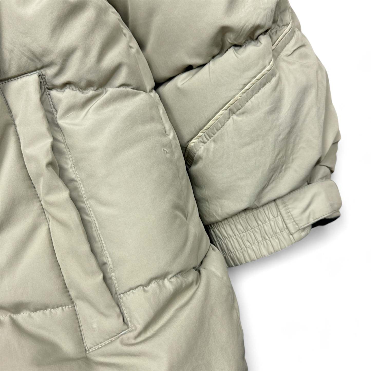 Vintage Y2K Down Pufferjacke Beige-Maverick