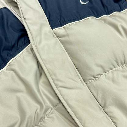 Vintage Y2K Down Pufferjacke Beige-Maverick