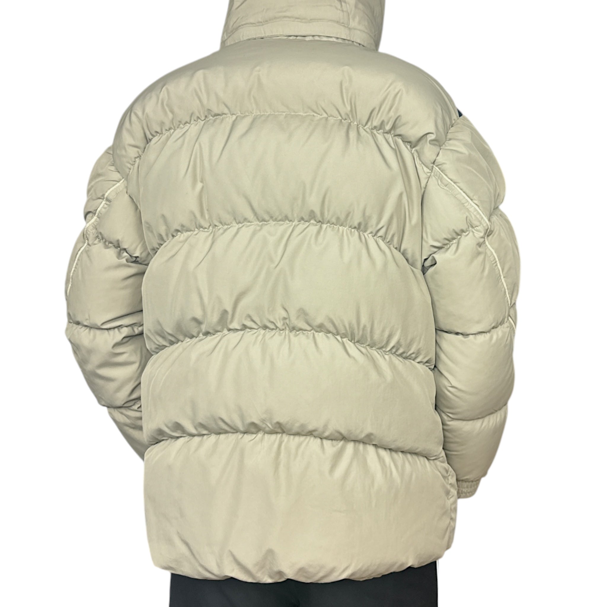 Vintage Y2K Down Pufferjacke Beige-Maverick
