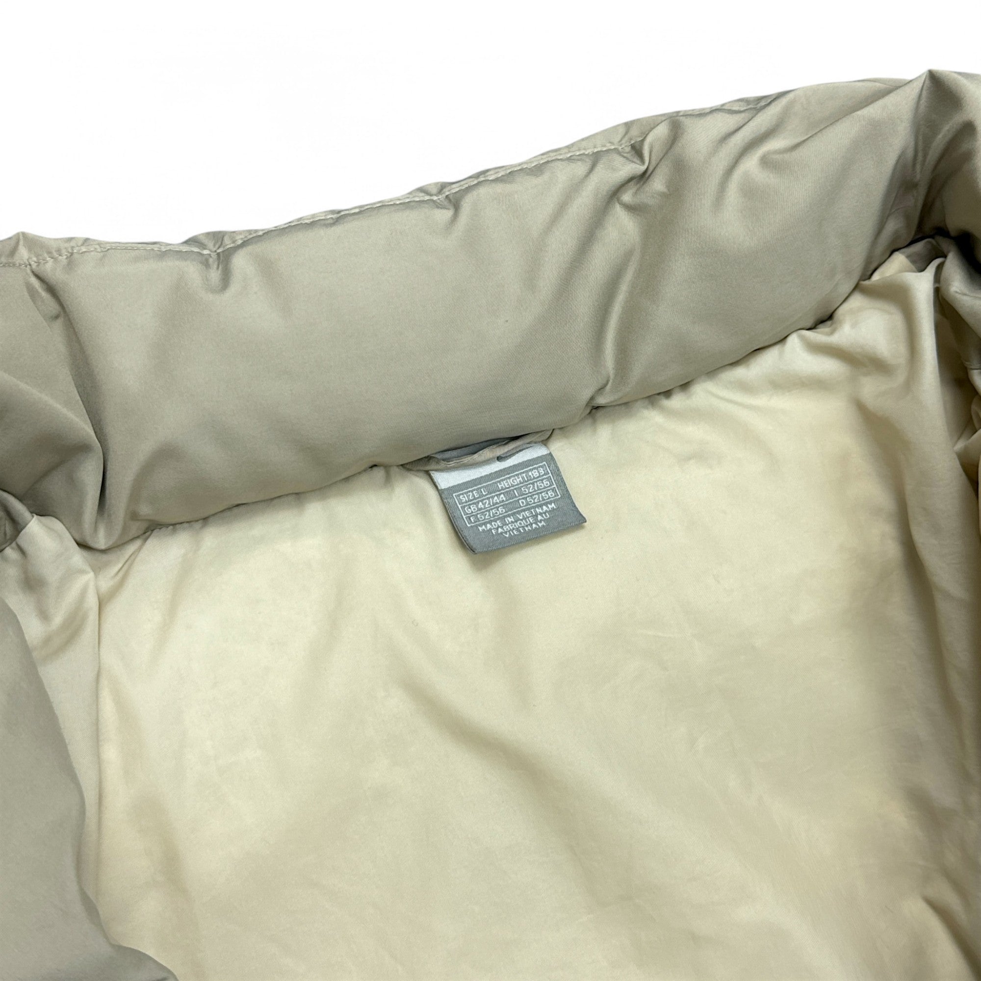 Vintage Y2K Down Pufferjacke Beige-Maverick