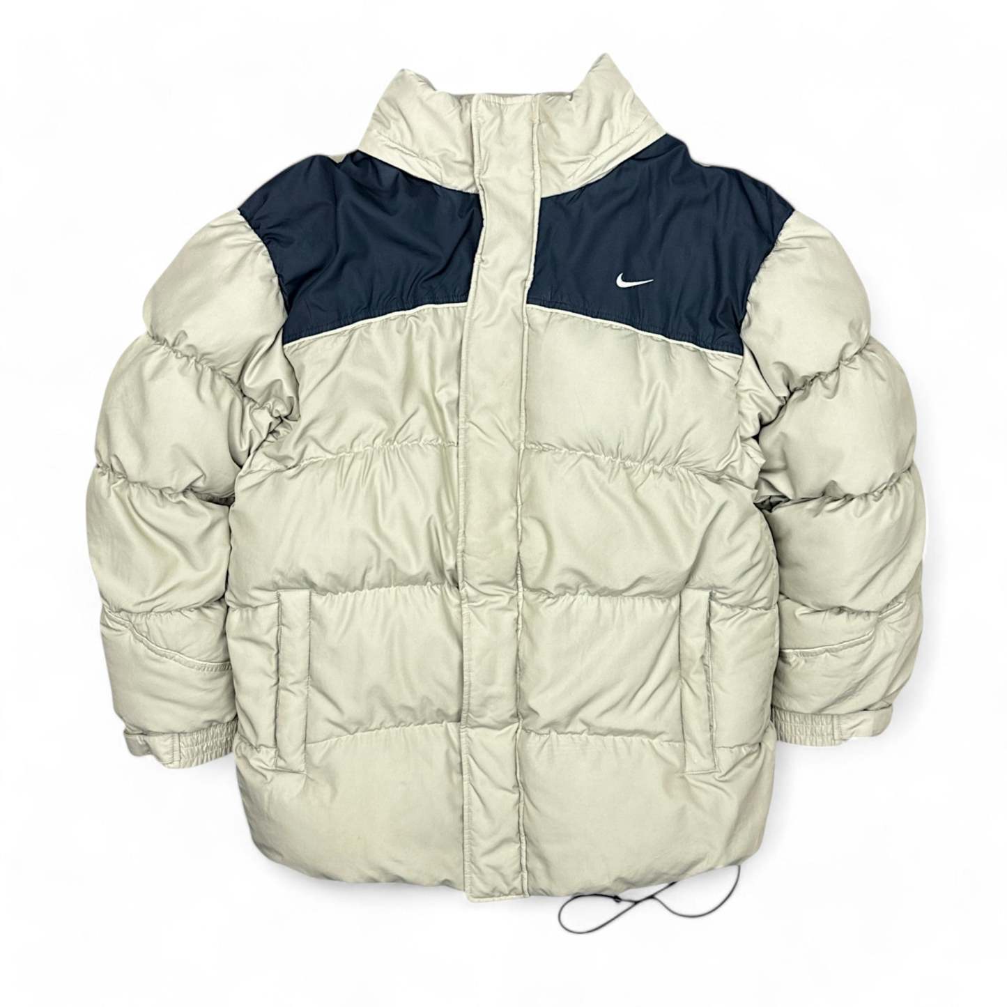 Vintage Y2K Down Pufferjacke Beige-Maverick