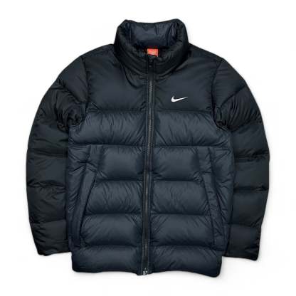 Vintage Y2K Down Pufferjacke Schwarz-Maverick