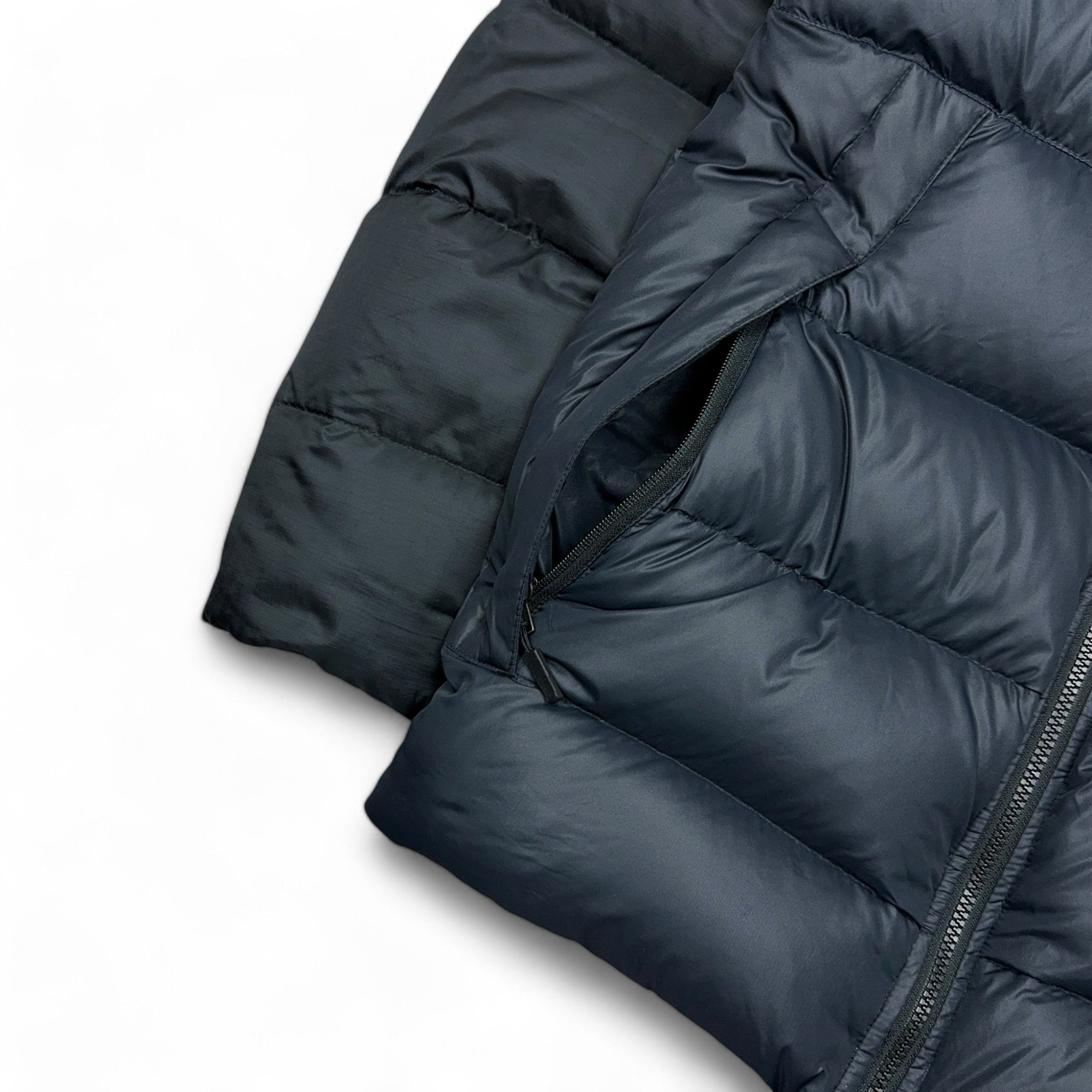 Vintage Y2K Down Pufferjacke Schwarz-Maverick