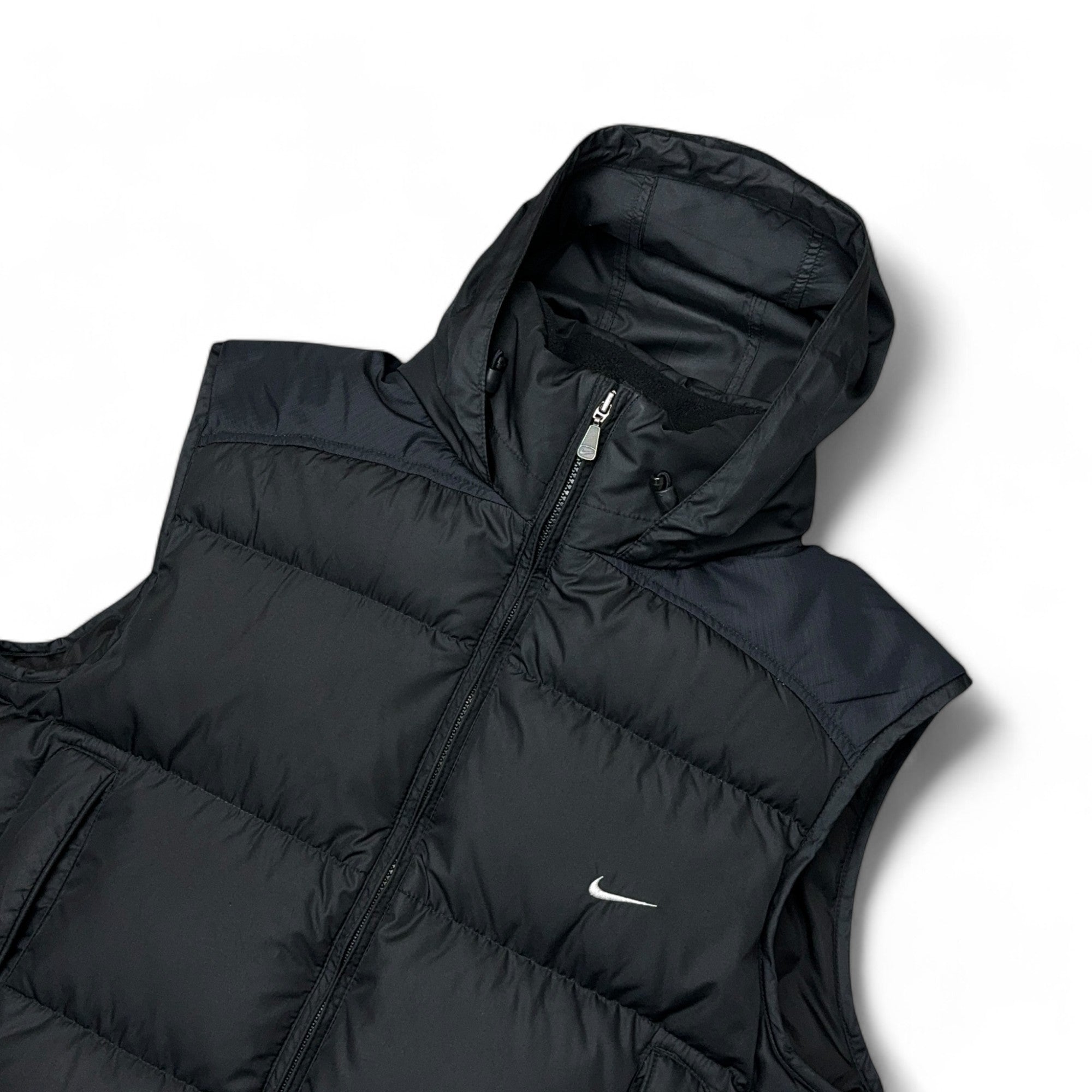 Vintage Y2K Rare Gilet Puffer Daunenweste Schwarz-Maverick