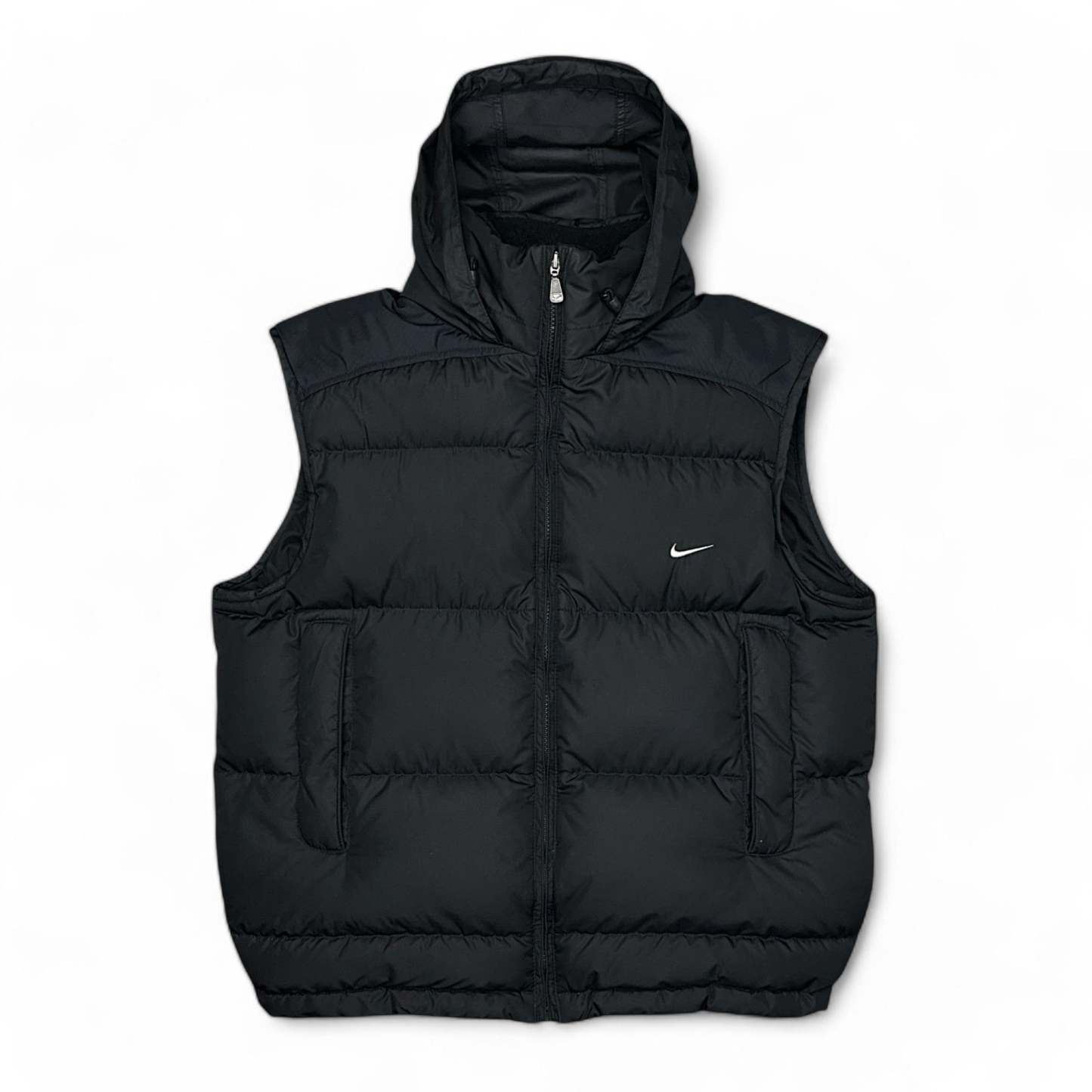 Vintage Y2K Rare Gilet Puffer Daunenweste Schwarz-Maverick