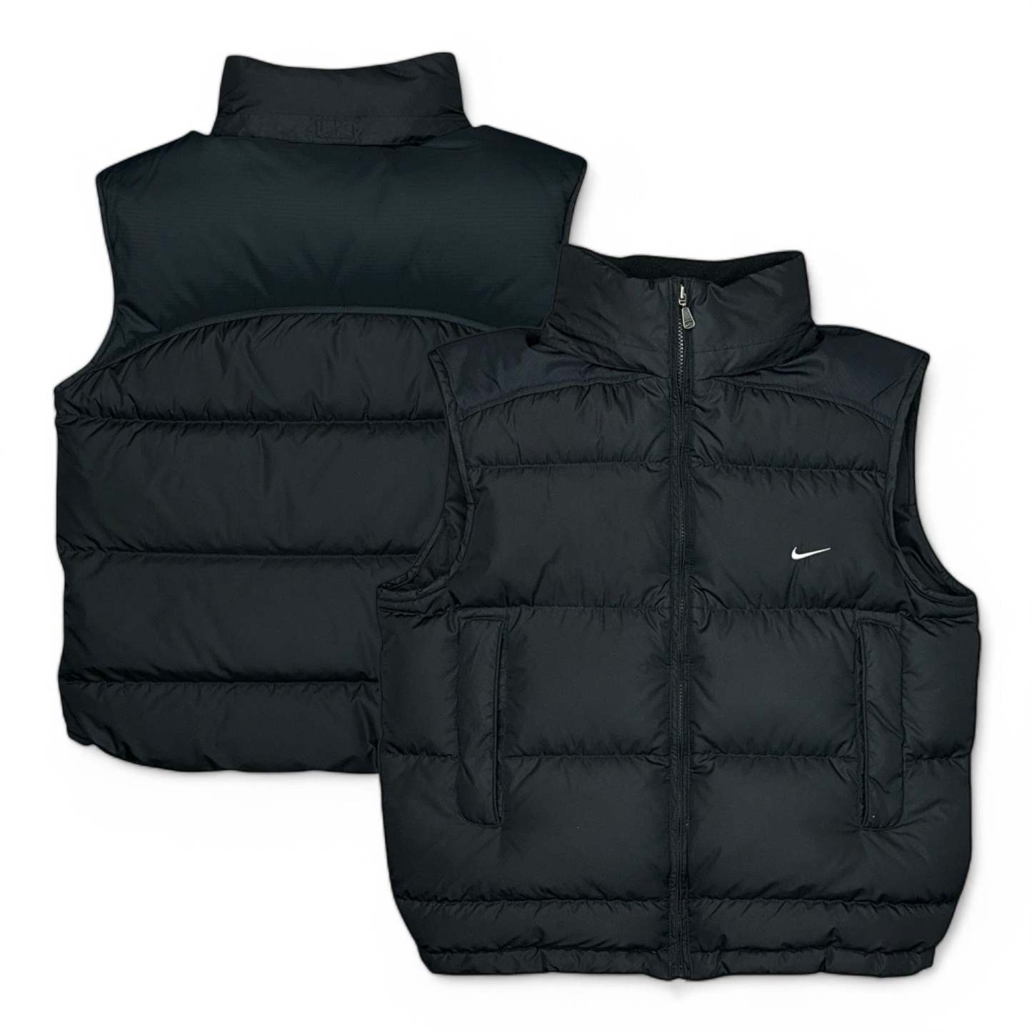 Vintage Y2K Rare Gilet Puffer Daunenweste Schwarz-Maverick