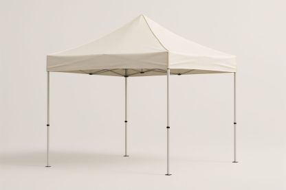 Kültéri sátor acélkerettel 3x3m poliészter anyag Bézs
