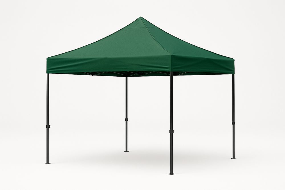Összecsukható sátor fém vázzal 3x3m zöld