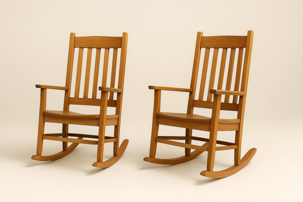 Fa Hintaszék Készlet Két Darabban