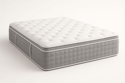 Latexhabbal Töltött Matrac 200x160x30 cm Szürke/Fehér