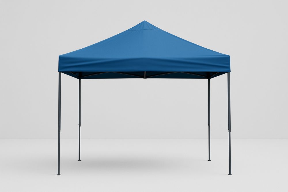 Összecsukható acél kerti sátor 300x300 cm kék színben