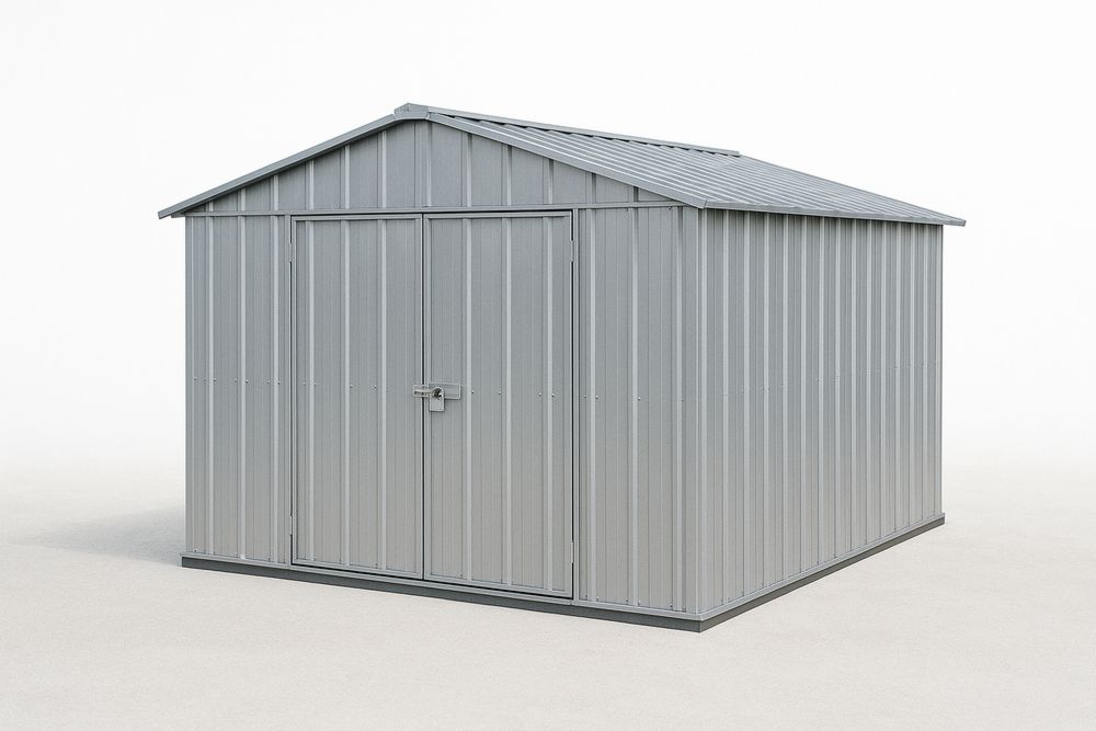 Fém kerti tárolószín 300x240x200 cm Ezüst