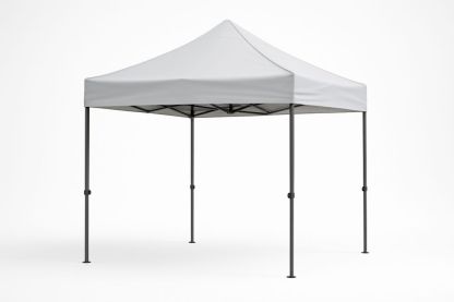 Összecsukható alumínium pavilon poliészter tetővel, 3x3m, Fehér