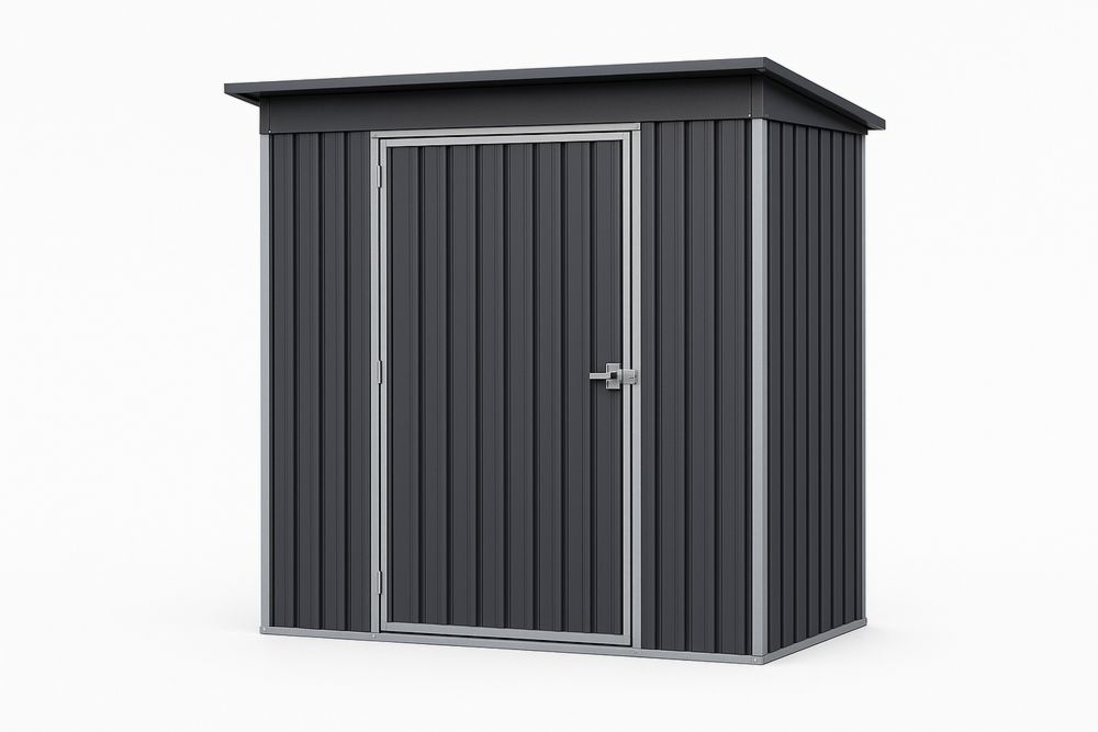 Kerti fém tároló 203x120x196 cm acél Szürke