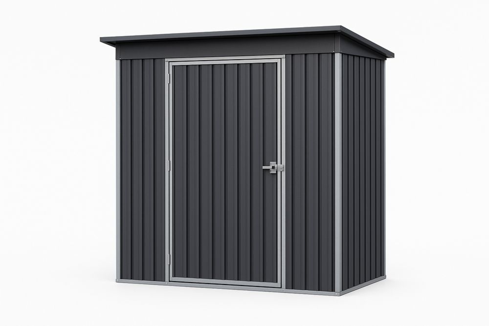 Kerti fém tároló 203x120x196 cm acél Szürke