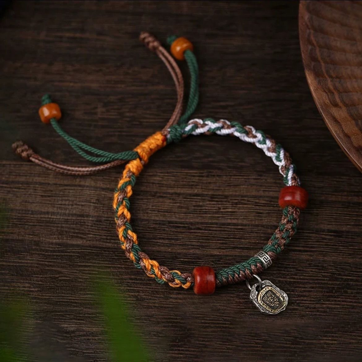 Zhakyi Lhamo Guardian Tibetan Silver Sliding Ring Auspicious Bracelet | Lucky & Abundant & Peace Harmony