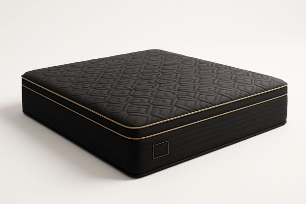 Matrac poliuretán habszivacs fekete poliészter szövettel 200x180x25 cm