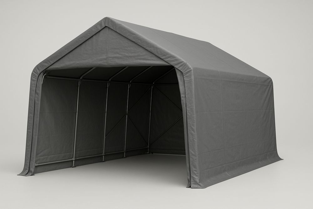 Acél pavilon garázs PVC ponyvával 300x600x300 cm