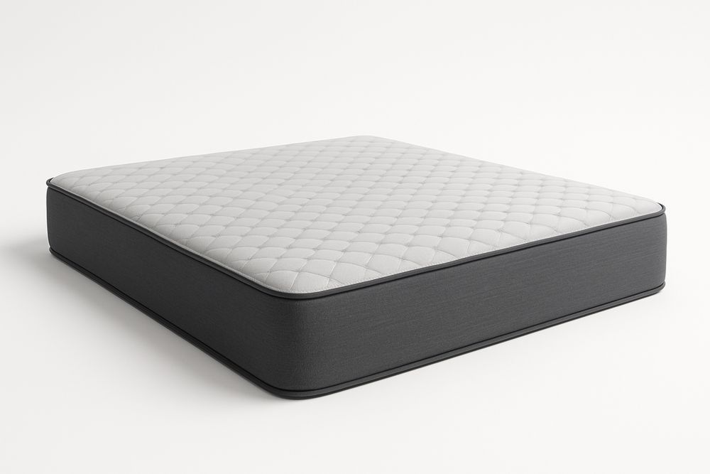 Poliészter Memóriahab Matrac 160x200 cm Szürke/Fehér