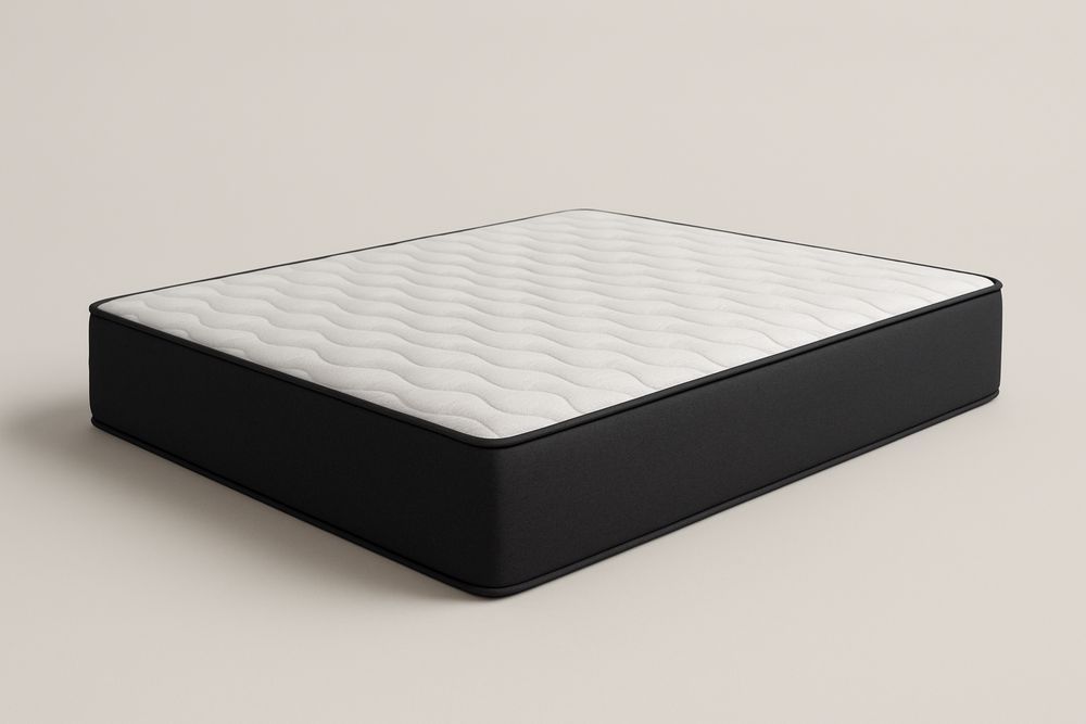 Habszivacs matrac poliészter huzattal 200 cm x 160 cm x 25 cm