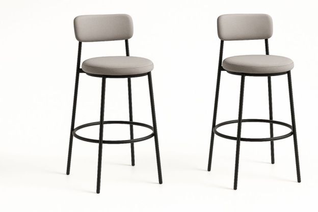 2 darabos bárszék szett acél lábakkal