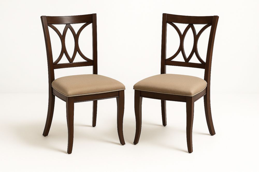 Étkezőszék Szett 2 Darab Fa Barna